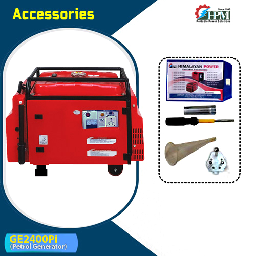 2.1 KVA smart Portable  Silent  Petrol Generator,  Recoil Start .Model GE-2400Pi, 